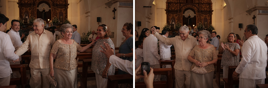 Boda de Oro 50 años matrimonio Ricardo Bencomo novios wedding abuelos campeche iglesia san fransico